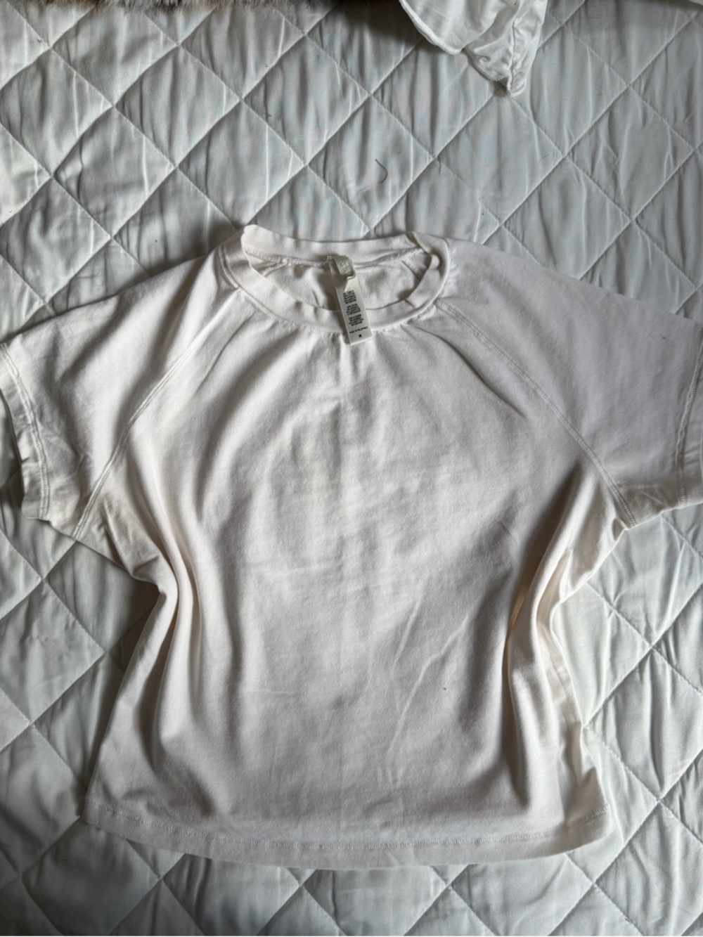 SKIMS Women’s White Short-Sleeve Crewneck Top